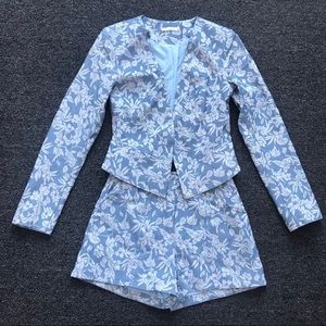 Zara  Floral Jacquard Set.